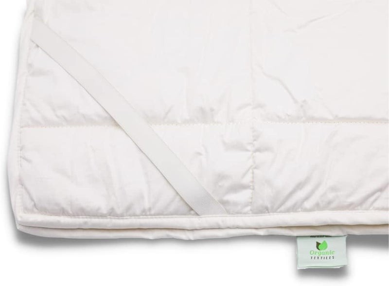 OrganicTextiles Australian Wool Crib Mattress Pad (Mini Sleeper, 18x31)(Flat),GOTS Certified,Safe Healthy Sleeping Environment,Machine Washable,Soft and Breathable,for Toddler’s,Babies,Boys,Girls - Image 3